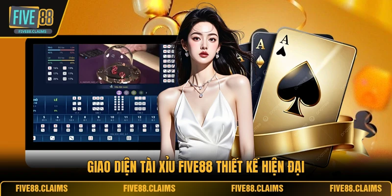 Giao diện tài xỉu FIVE88 thiết kế hiện đại